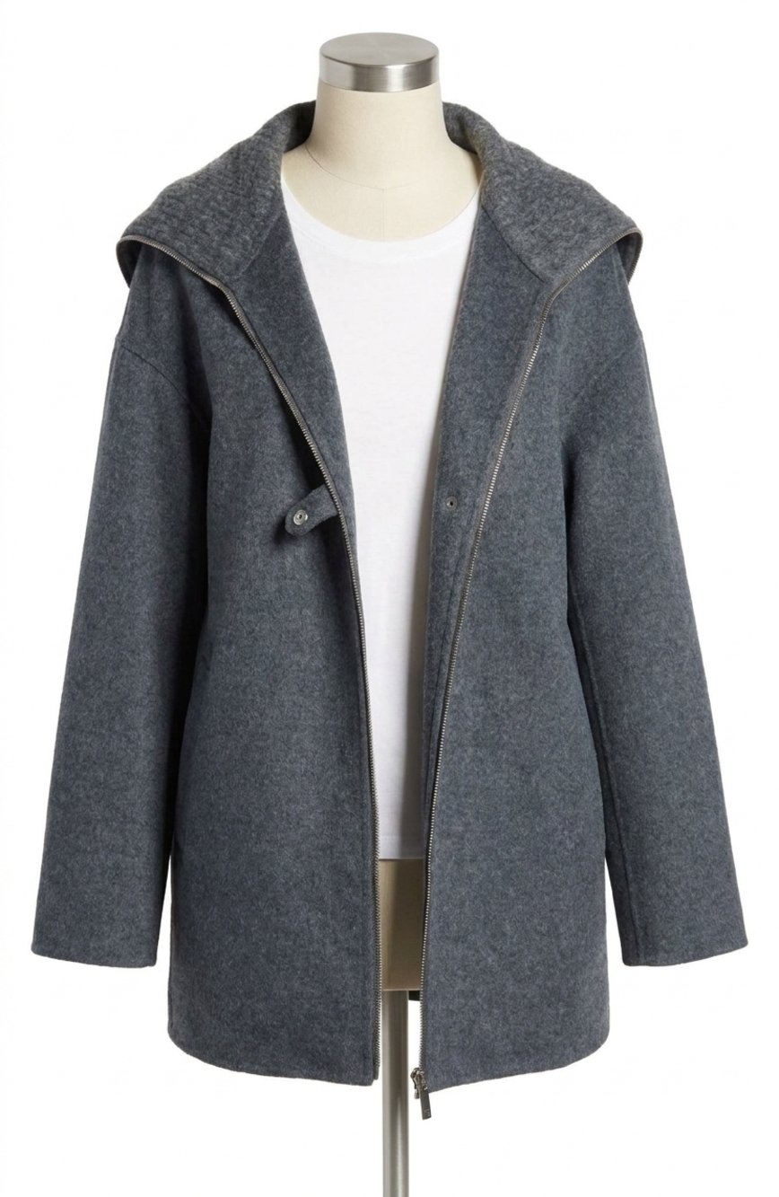 NEW RAILS silves jacket in charcoal